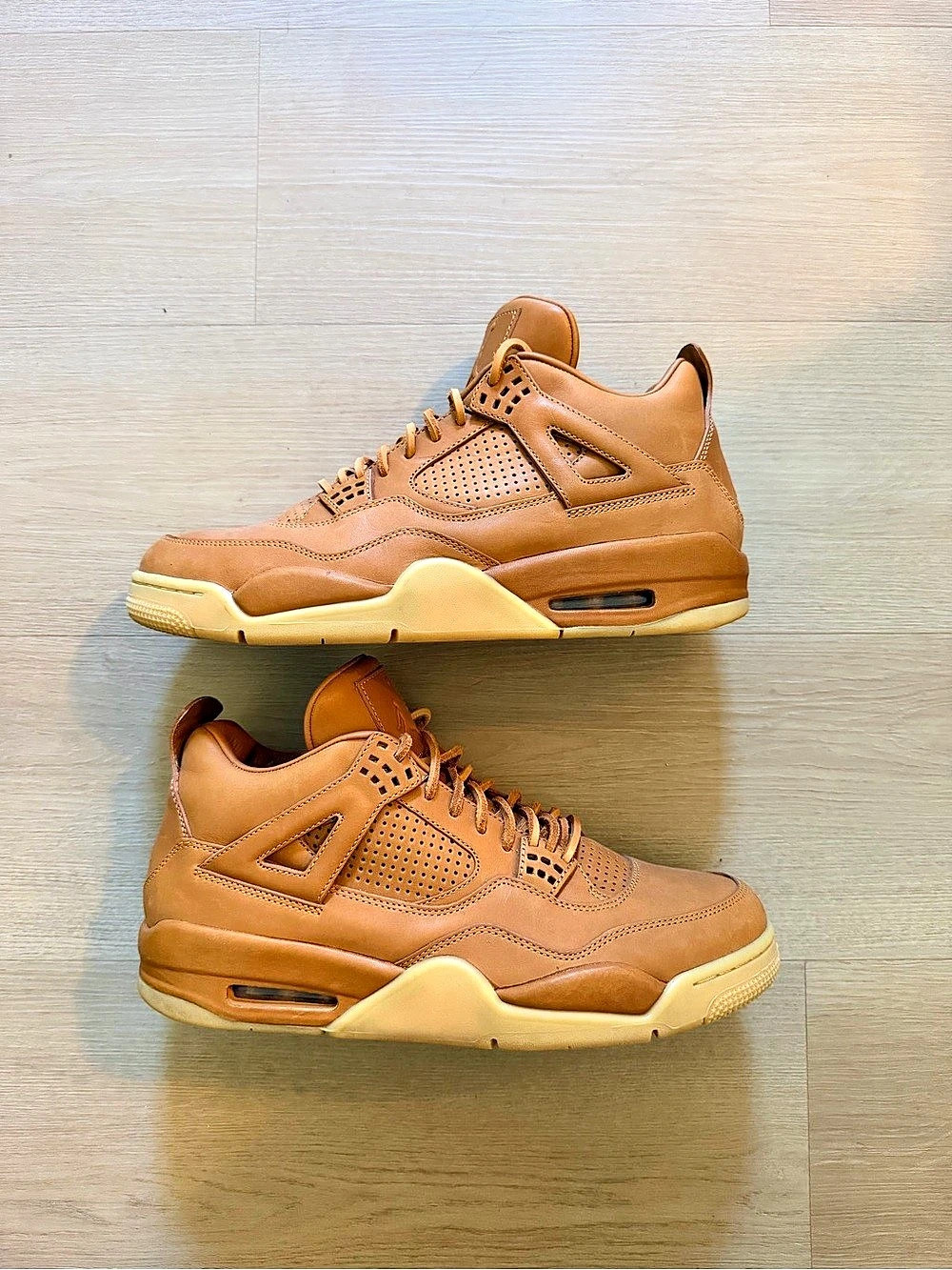 Air Jordan 4 Retro Premium 'Wheat' Brown & Tan US 12